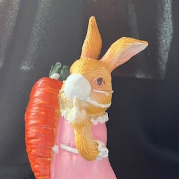 Easter Bunny Figurines - Masked, Set of 2 - Picture 6 of 12